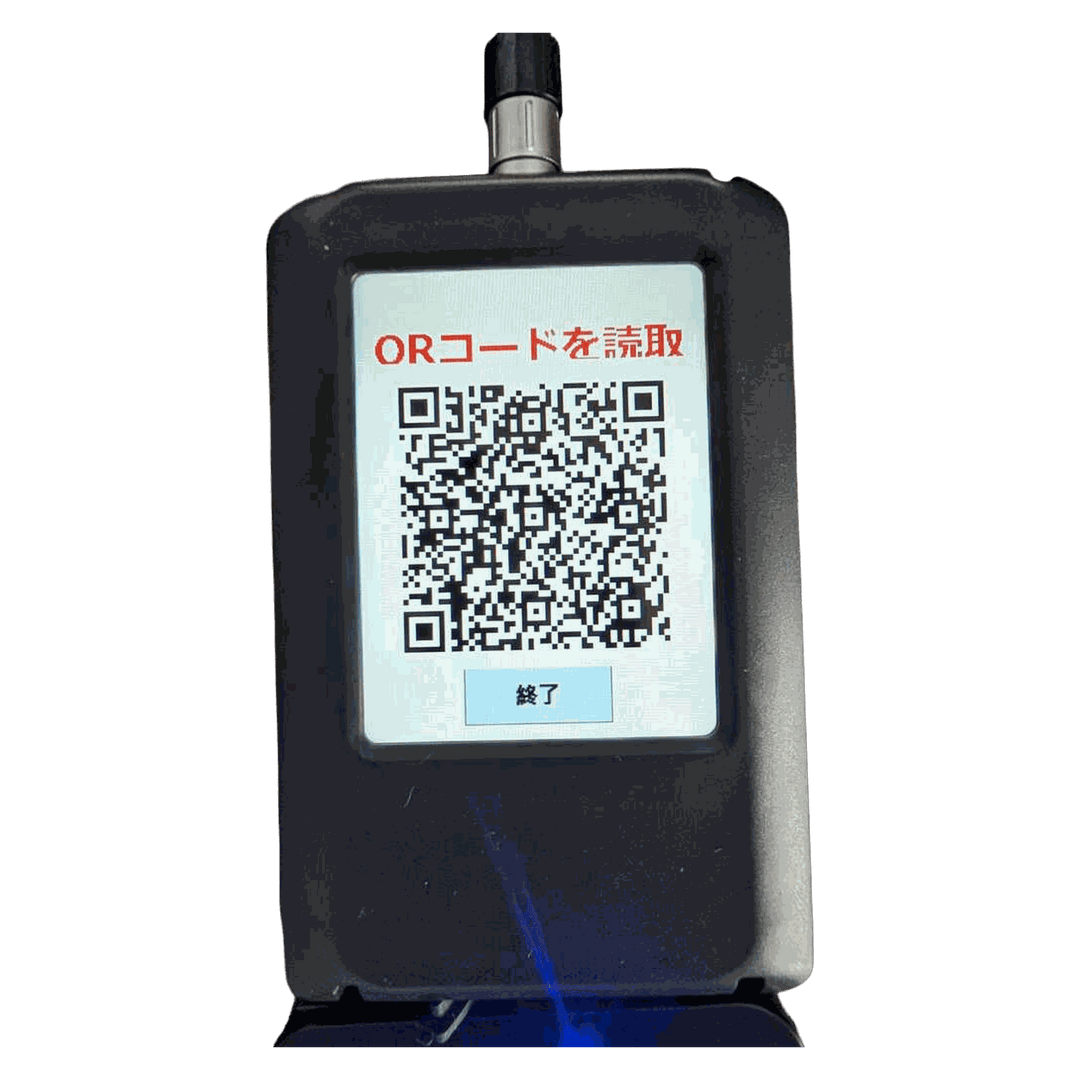KINETIC LAB-Link 専用センサー QRコード読取画面